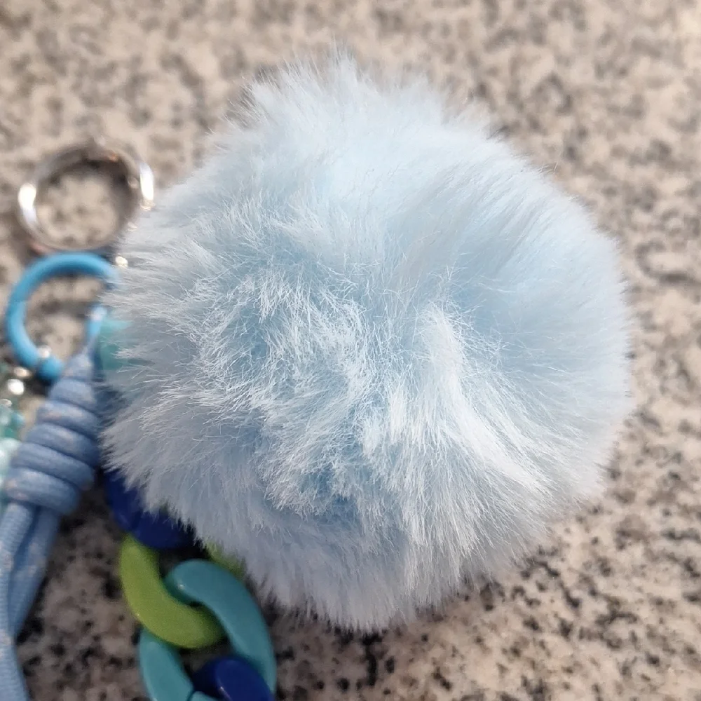 Blue and Green Kids Charm Keychain